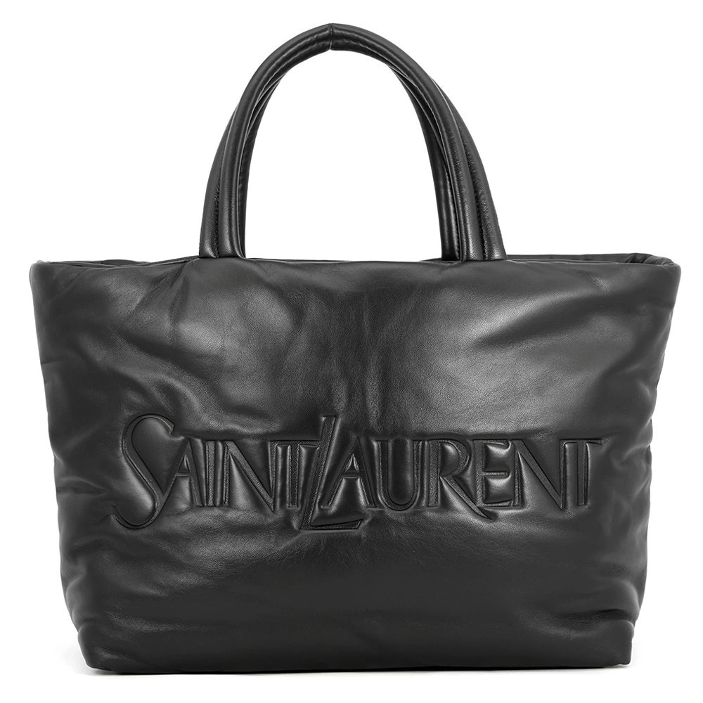 Saint Laurent Paris Tote Bag Leather Black